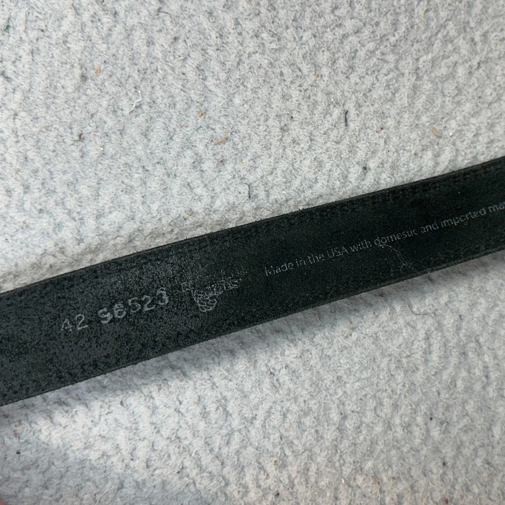 Red Wing Shoes Belt Mens 42 96523 Black Leather Casual Workwear Logo Made In USA
